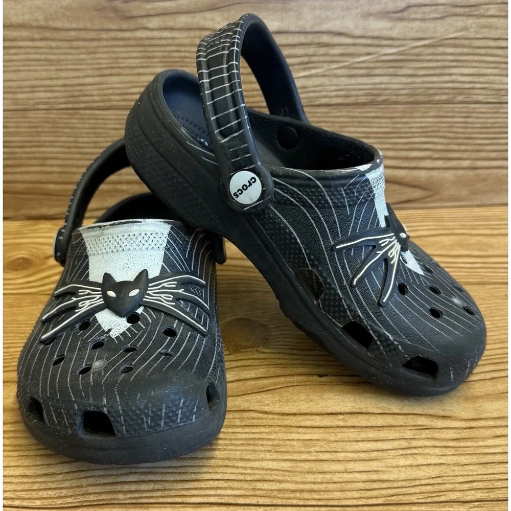 Crocs Nightmare Before Christmas Clogs Jack Skellington Junior Child Sz 1